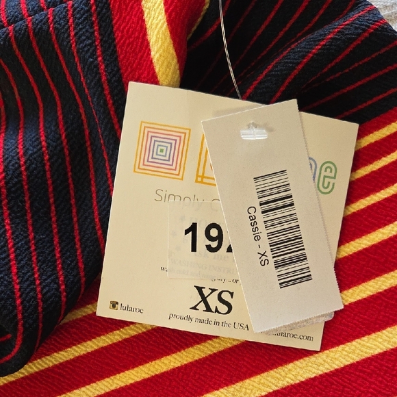 NWT LuLaRoe Striped Pencil Skirt - Picture 5 of 7